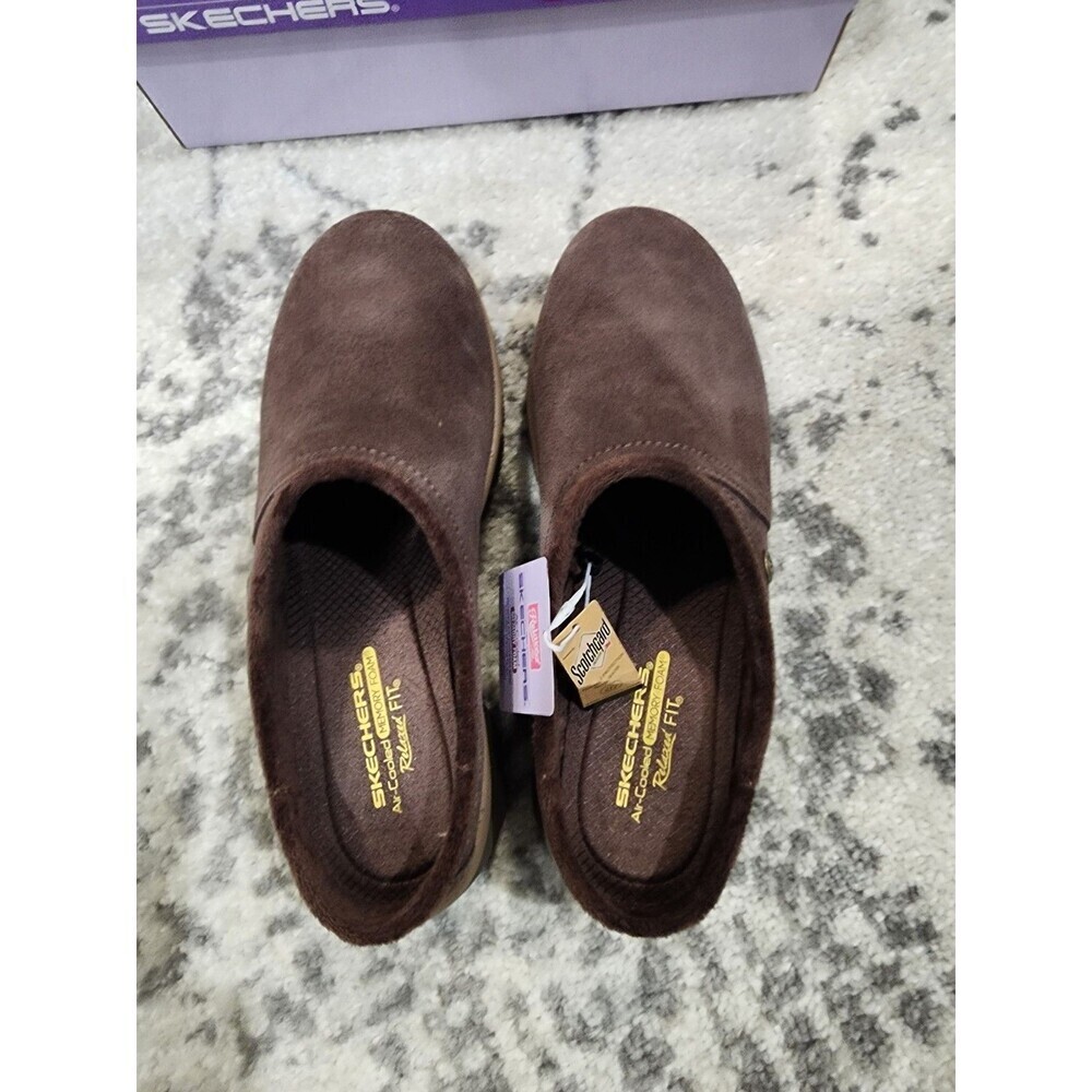 Skechers Woman Size 9.5 Relaxed Fit Easy Goin Lovely Latte Clog 169107/Chocolate - Picture 6 of 9